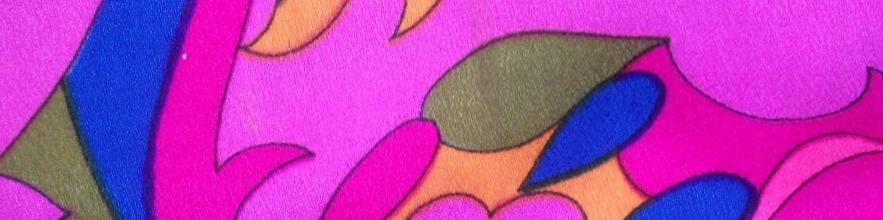 Detail from a maxi dress from the Dollyrockers fashion label Late 1960s ©Sherborne Museum